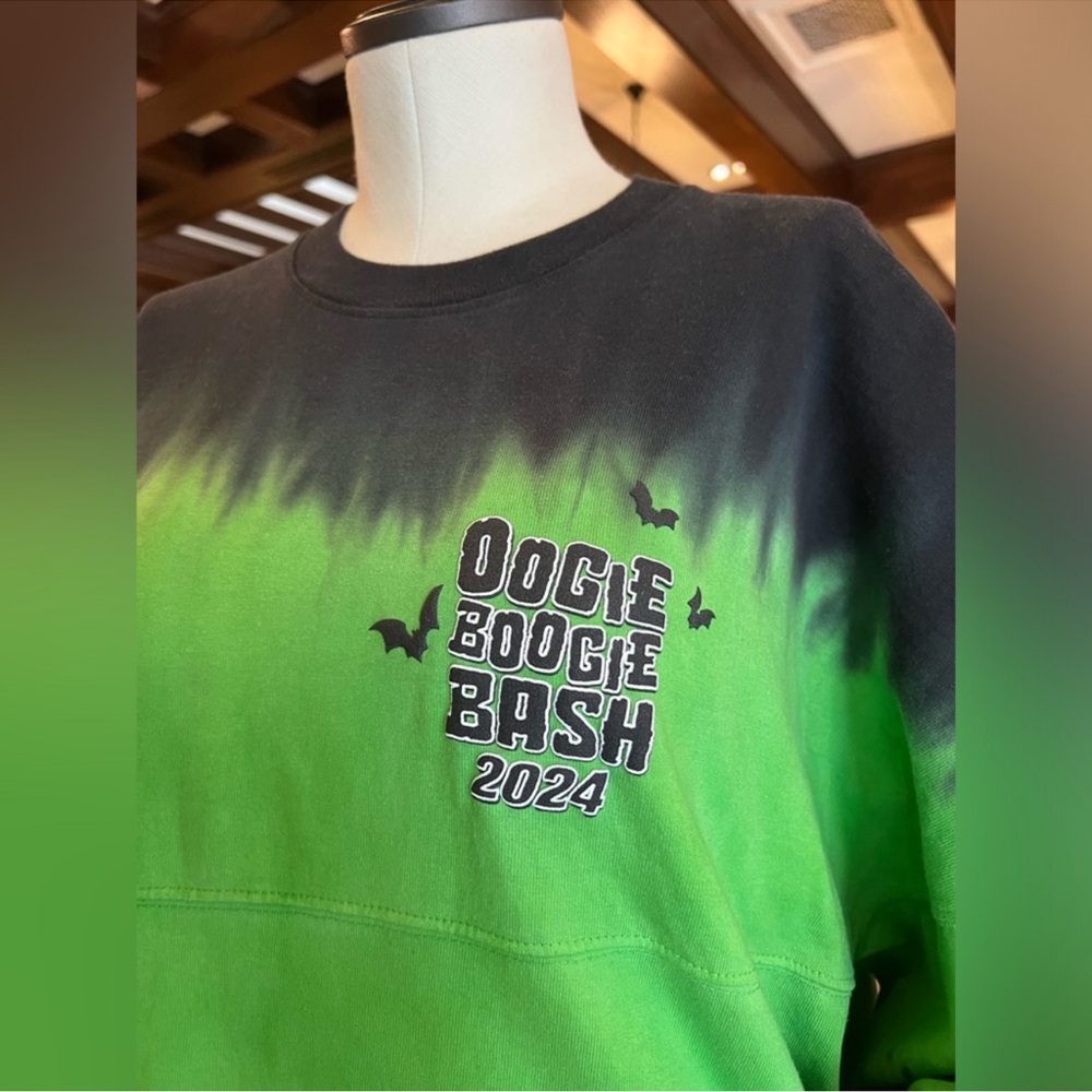 Disney’s Oogie Boogie Bash 2024 Spirit Jersey | Small, Unisex, Green/Black S M L - Picture 2 of 5
